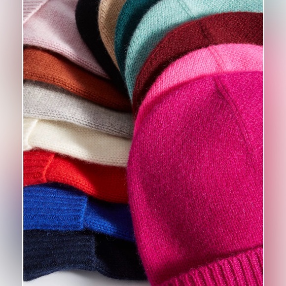 Charter Club Cashmere Cuffed Beanie Hat Women's One Size Navy 100% CASHMERE - Picture 4 of 11